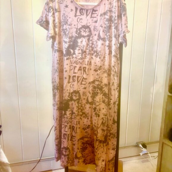 Magnolia Pearl Unicat Boyfriend Tee Dress OS WOT - Picture 1 of 5